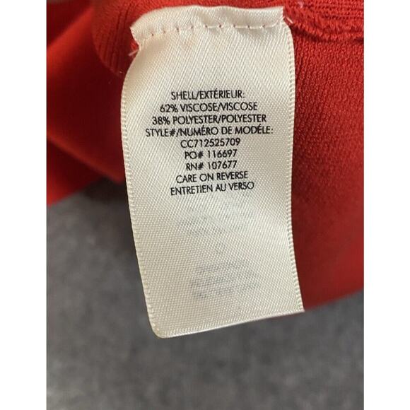 Alice & Olivia Sweater Womens Medium Red Open Back With Bows Holiday - Picture 11 of 16